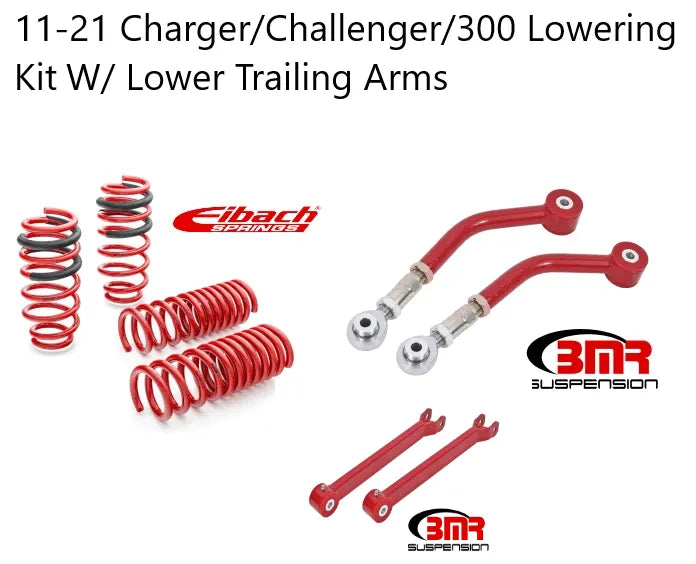 2011-2023 Dodge Charger/Challenger/300 Lowering Package W/ Trailing Arms