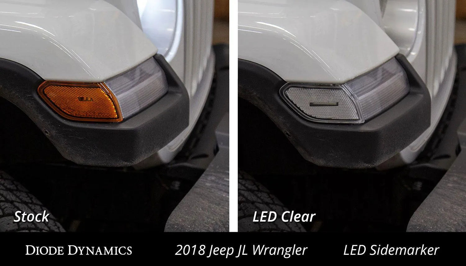Diode Dynamics LED Sidemarkers for 2018-2021 Jeep JL Wrangler (pair)
