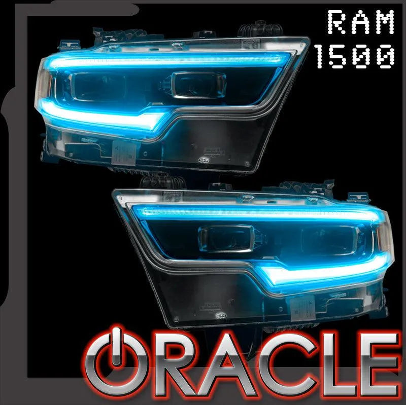 2019-2023 Ram 1500 TRX ORACLE RGBW+A Headlight DRL Upgrade Kit - LED Projector Headlights