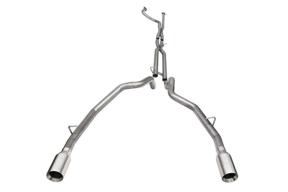 Corsa 3 Inch Cat-Back Muffler Delete 2021-2024 RAM TRX