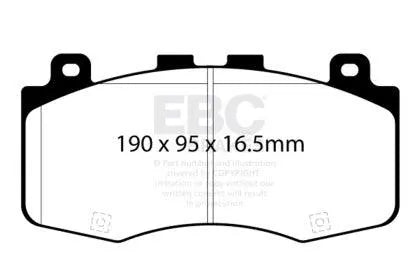 EBC 2018+ Jeep Grand Cherokee Trackhawk & Hellcat Durango BluestuffFront Brake Pads