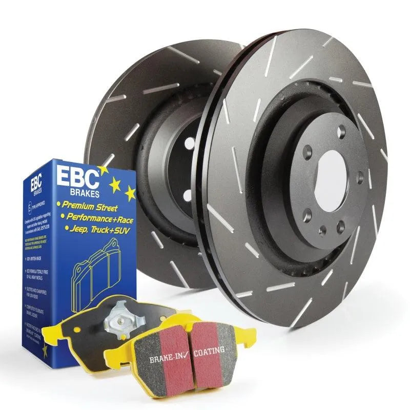 EBC Yellow Stuff Front Pads and Slotted Rotors 12-20 Charger/Challenger/300