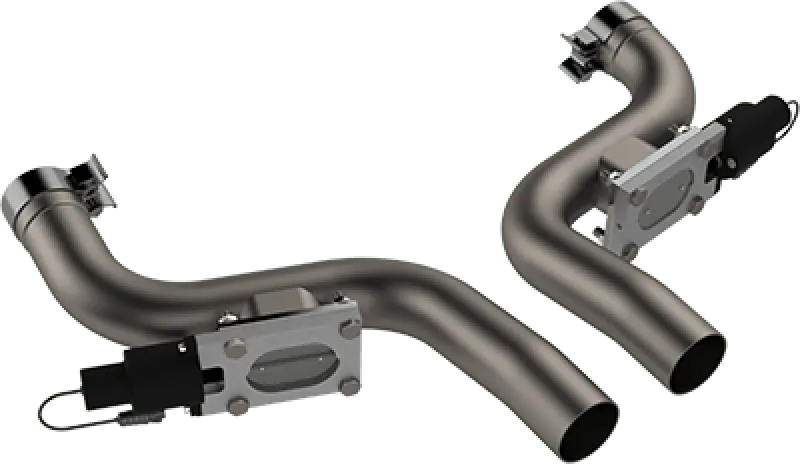 QTP 2015-2023 Dodge Challenger/Charger 6.2L/6.4L 304SS Aggressor Cutout Dual Mid Pipes