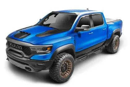 N-Fab Podium LG 2019-2026 Dodge RAM 1500 / TRX / RHO Crew Cab - Cab Length - Tex. Black - 3in