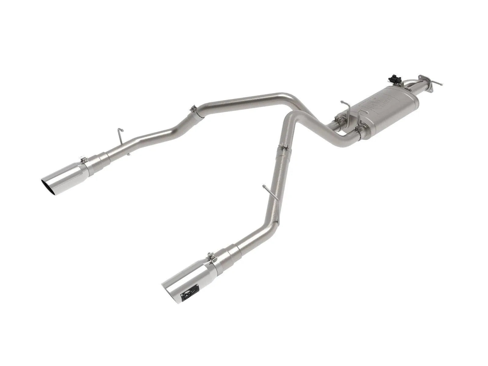 Black Friday / Cyber Monday - aFe Gemini XV 3in 304 SS Cat-Back Exhaust 19+ Ram 1500 V8 5.7L Hemi