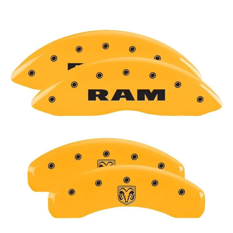MGP Brake Caliper Covers Ram 1500 / 1500 Classic (2011-2018) (2019-2021 Classic) Red / Yellow / Black