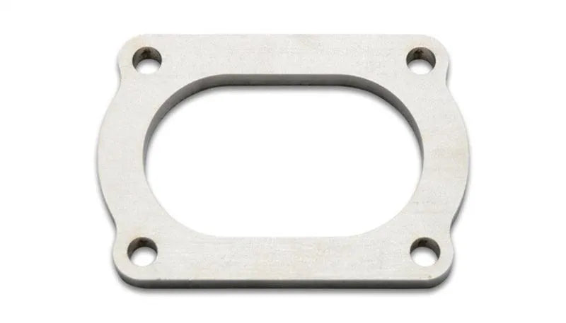 Vibrant T304 SS 4 Bolt Flange for 3in O.D. Oval tubing