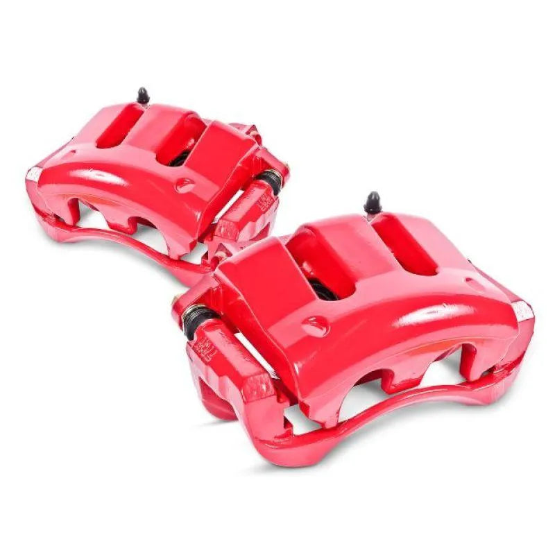Power Stop Powdercoated Red Calipers 2005-2011 Dodge Charger/Challenger/300 W/ Two Piston Front