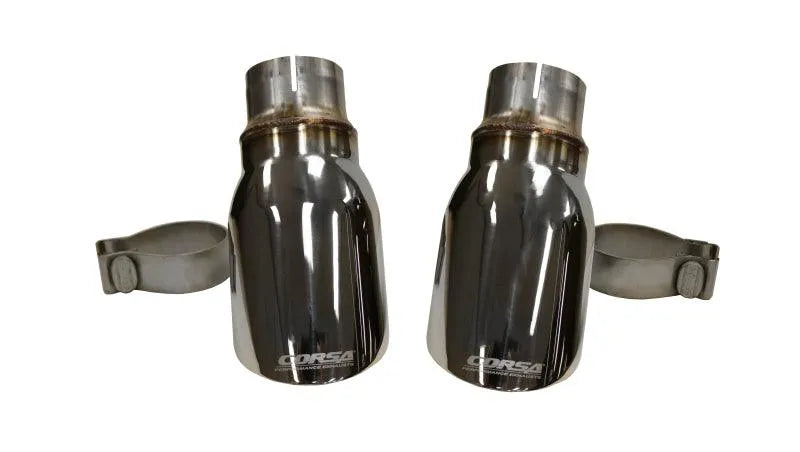 Corsa 15-17 Dodge Charger R/T w/ Pursuit Valance 2.5in Inlet / 4in Outlet Tip Kit