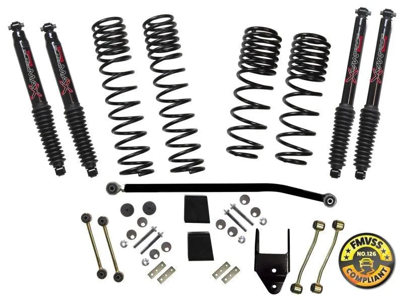 Skyjacker Long Travel 2 Stage 3.5in-4in Coil System(black) Jeep Wrangler JL 4 Door 4WD (Non-Rubicon)