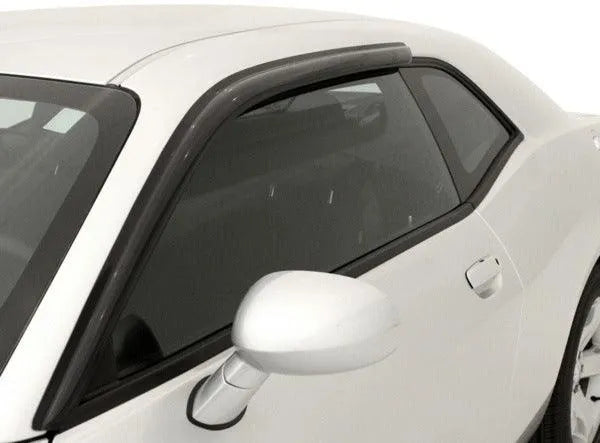 AVS 08-23 Dodge Challenger Ventvisor Outside Mount Window Deflectors 2pc - Smoke