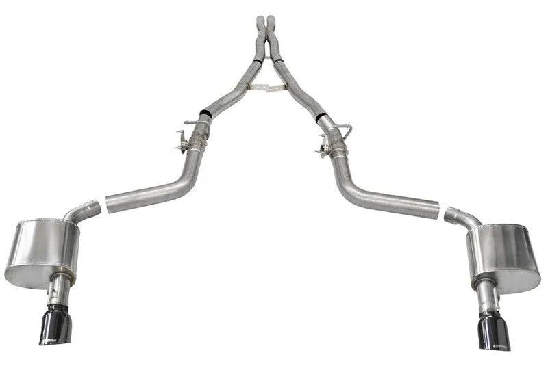 Corsa Xtreme 2.75" Valved Cat-Back - Black Tips 4.5" 2015-2023 Dodge Charger 6.4L 6.2L