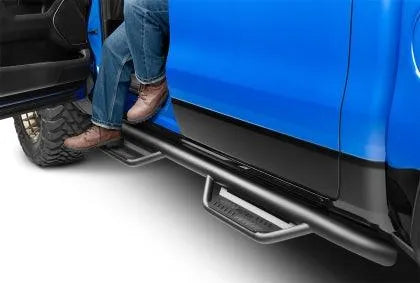 N-Fab Podium LG 2019-2027 Dodge RAM 1500 / TRX / RHO Crew Cab - Cab Length - Tex. Black - 3in
