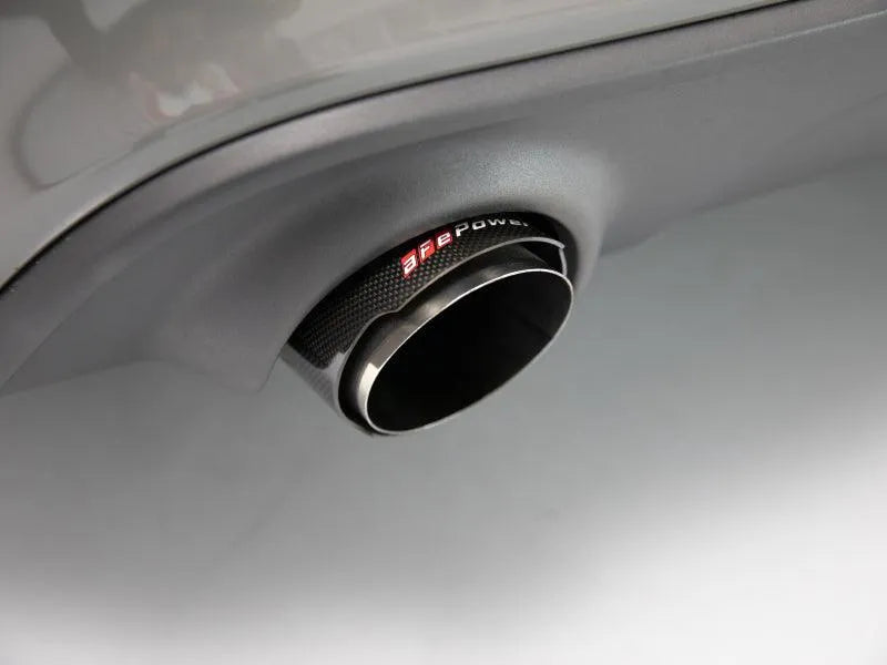 aFe MACH Force-Xp 4-1/2" OE Replacement Exhaust Tips (Carbon Fiber) Dodge Charger 2015-2023