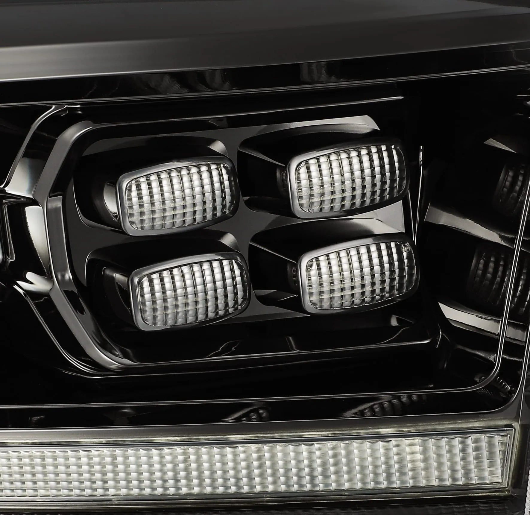 AlphaRex 09-18 Ram Truck PRO-Series (5th Gen 2500 Style) Projector Headlights Alpha-Black