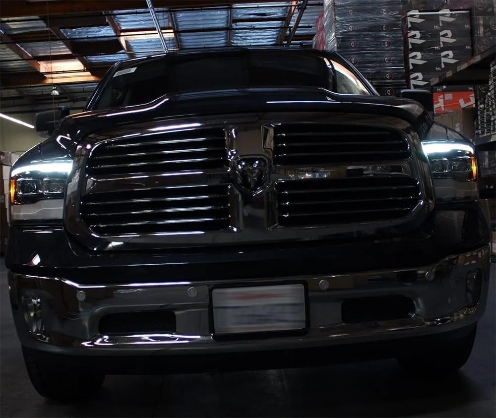 AlphaRex 09-18 Ram Truck PRO-Series G2 Projector Headlights Black