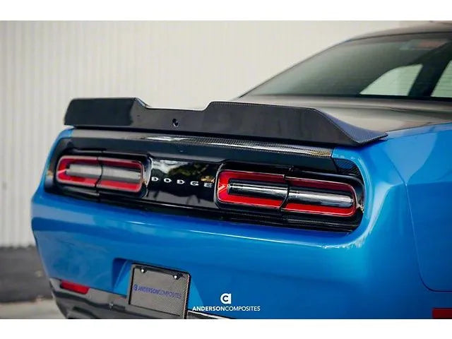 Anderson Composites 2015 - 2023 DODGE CHALLENGER SRT HELLCAT CARBON FIBER REAR SPOILER TYPE SA