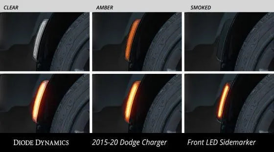 Diode Dynamics LED Sidemarkers for 2015-2023 Dodge Charger & Charger Widebody (set)