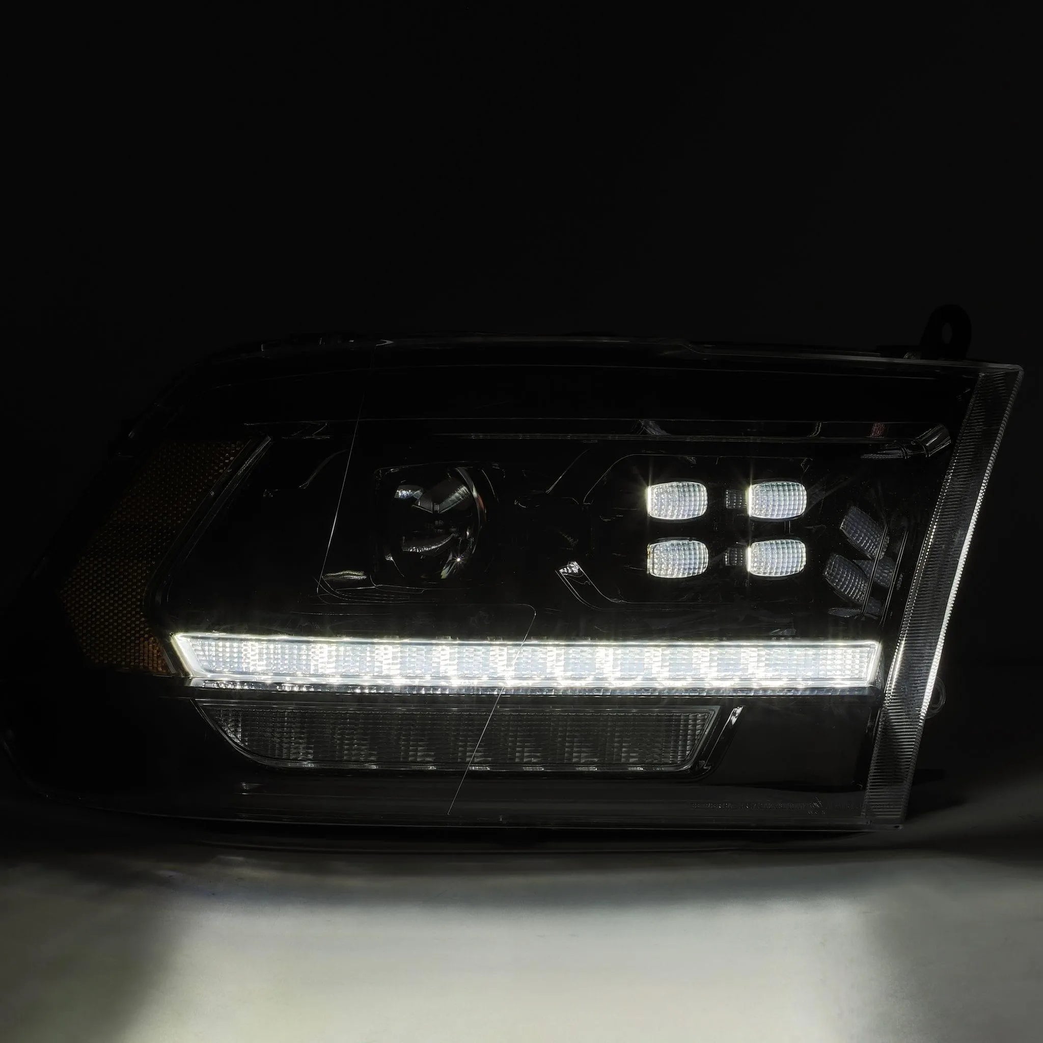 AlphaRex 09-18 Ram Truck PRO-Series (5th Gen 2500 Style) Projector Headlights Alpha-Black