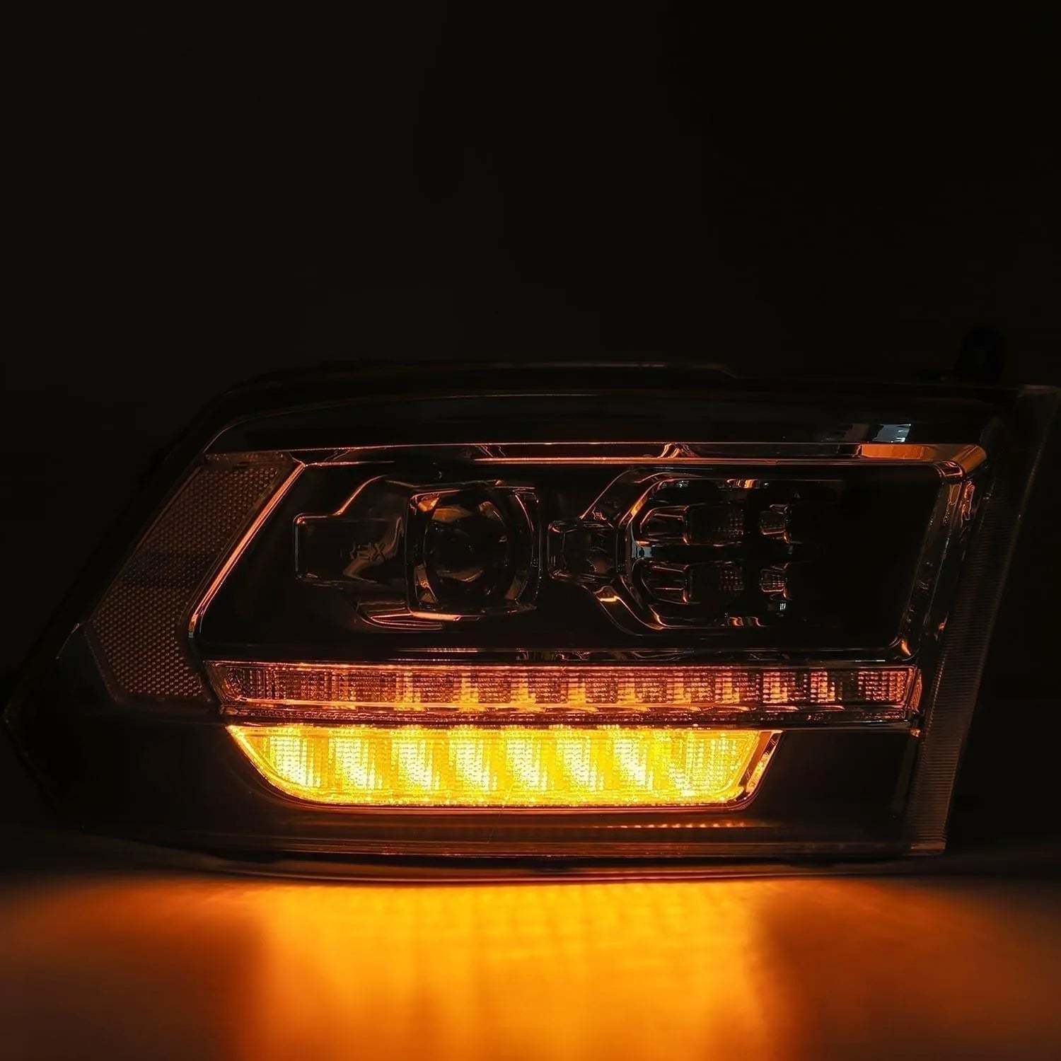AlphaRex 09-18 Ram Truck PRO-Series (5th Gen 2500 Style) Projector Headlights Alpha-Black