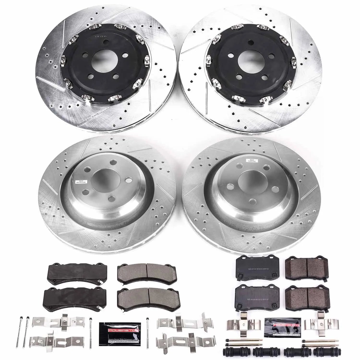 Power Stop Z23 Evolution Sport Front & Rear Brake kit For 2015-2021 Dodge Charger/Challenger 6 Piston