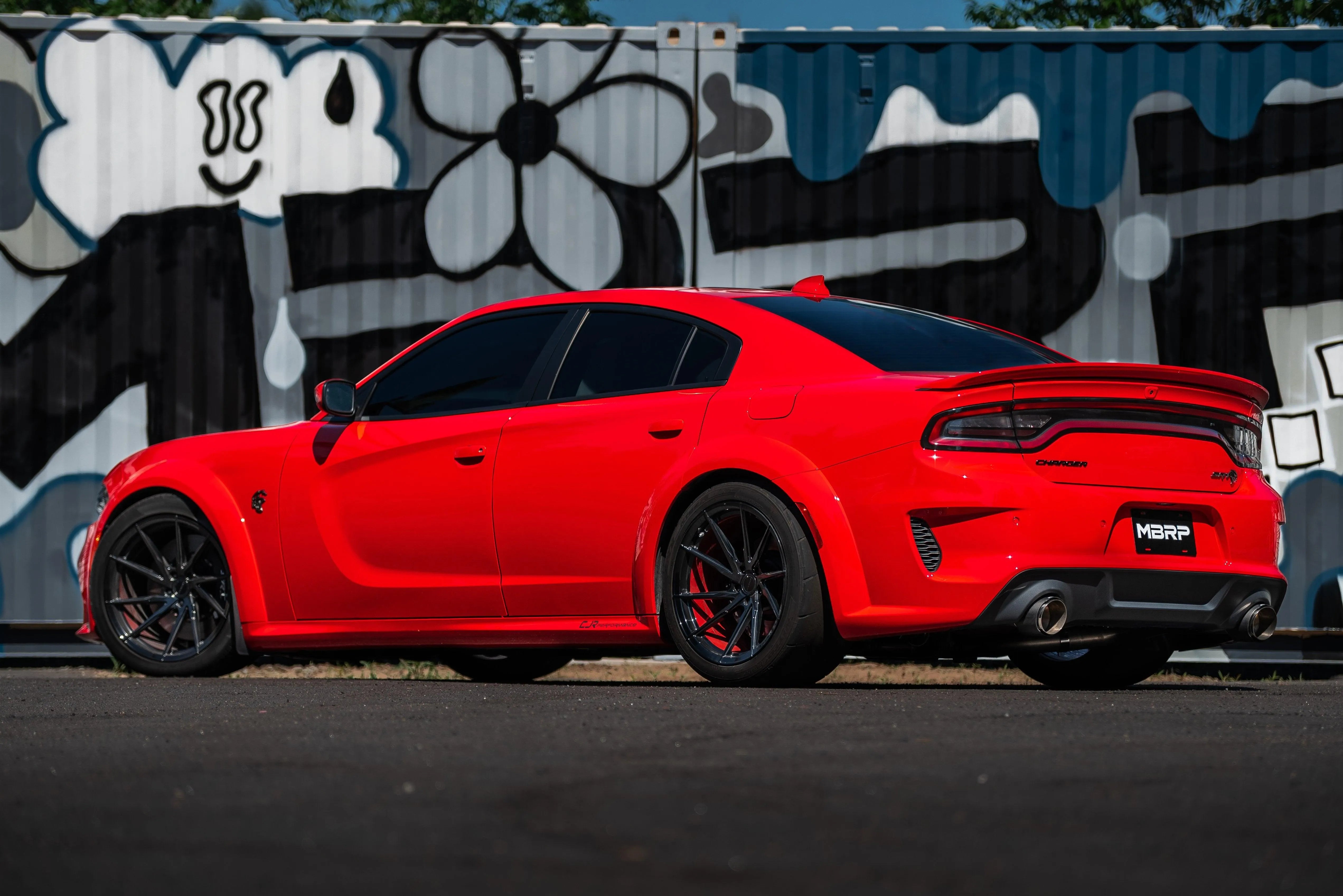MBRP Race Profile Exhaust System for 2015-2023 Dodge Charger 3" Cat-Back, Dual Rear with 5" Tips