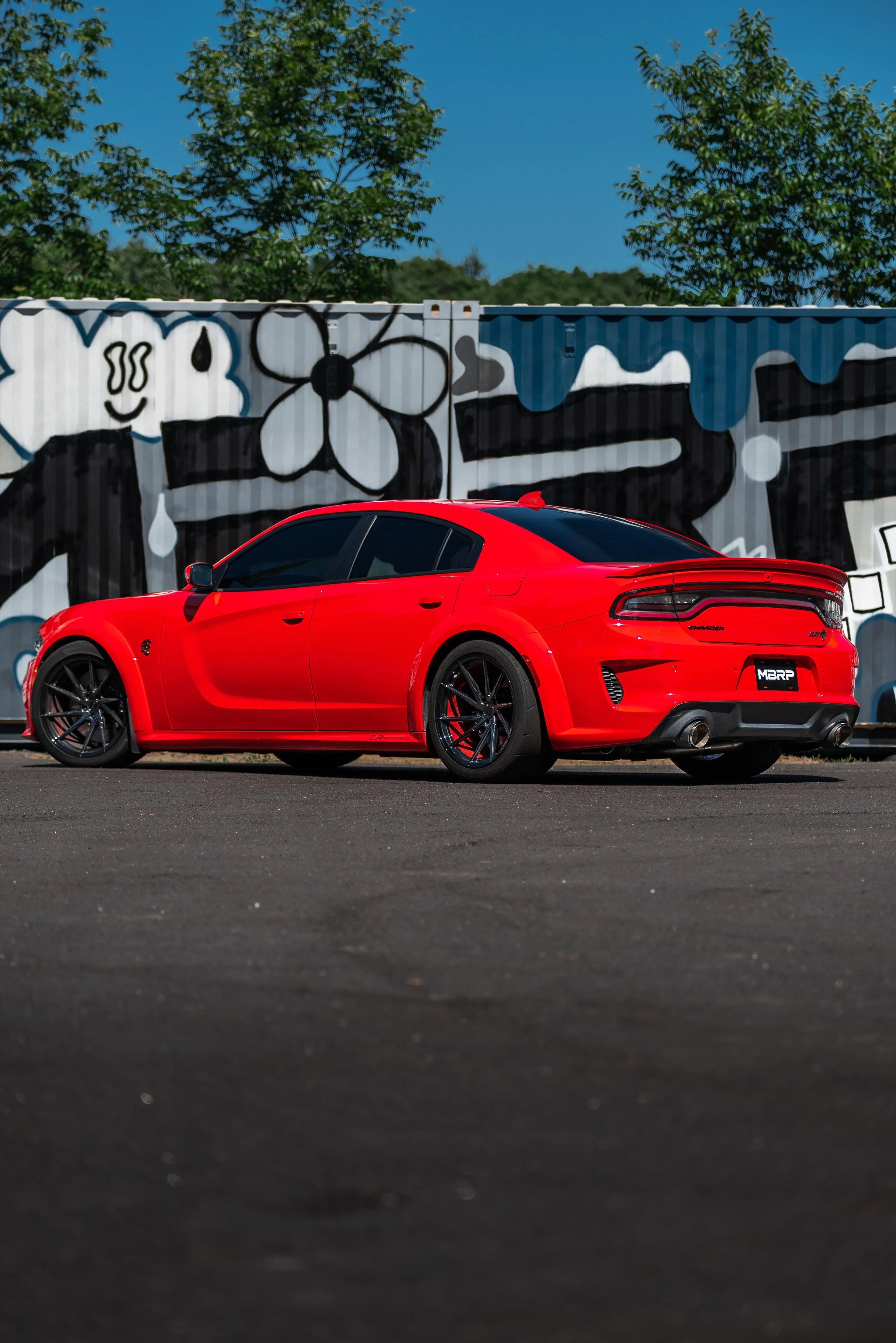 MBRP Street Profile Exhaust System for 2015-2023 Dodge Charger 3" Cat-Back, Dual Rear with 5" Tips
