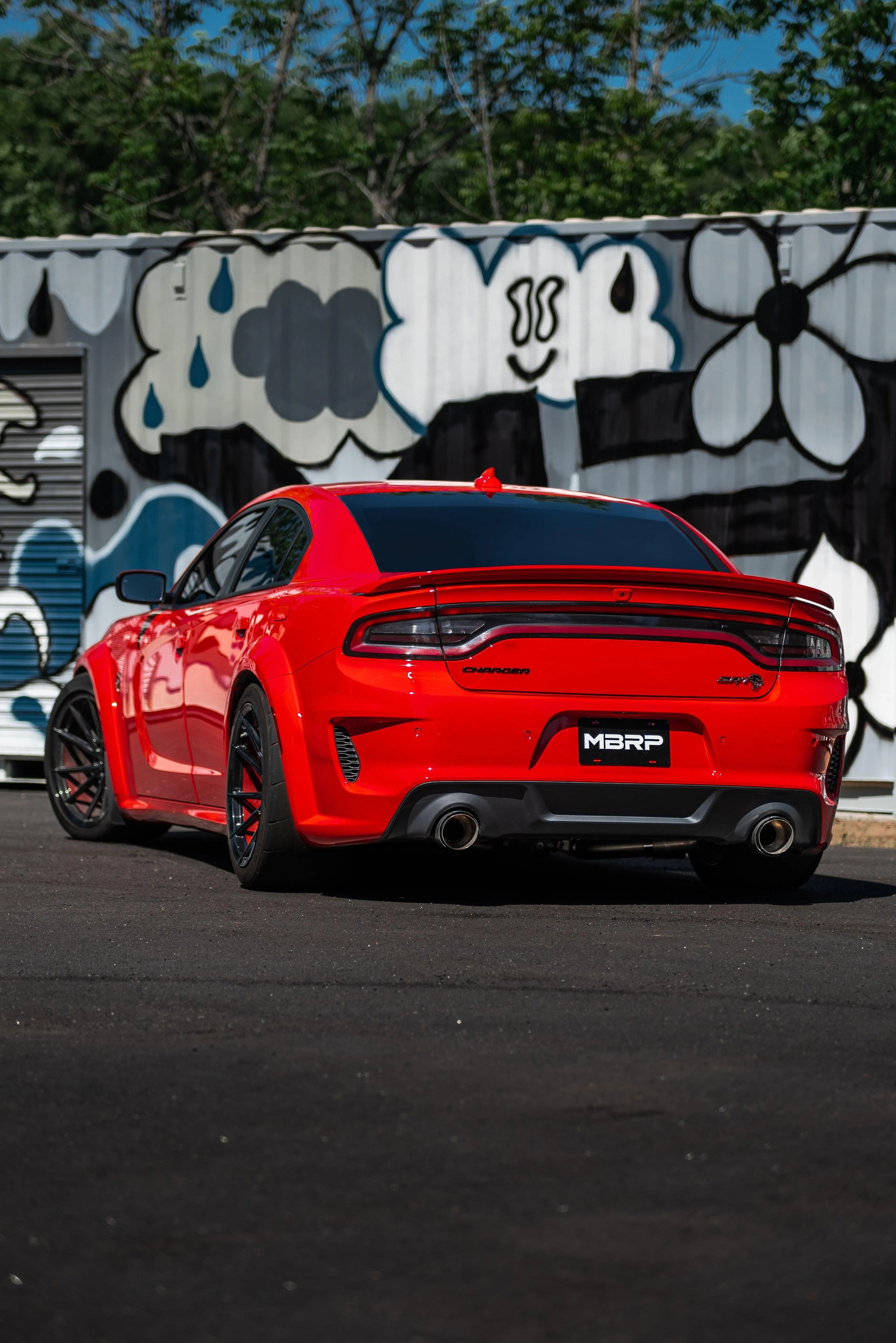 MBRP Race Profile Exhaust System for 2015-2023 Dodge Charger 3" Cat-Back, Dual Rear with 5" Tips