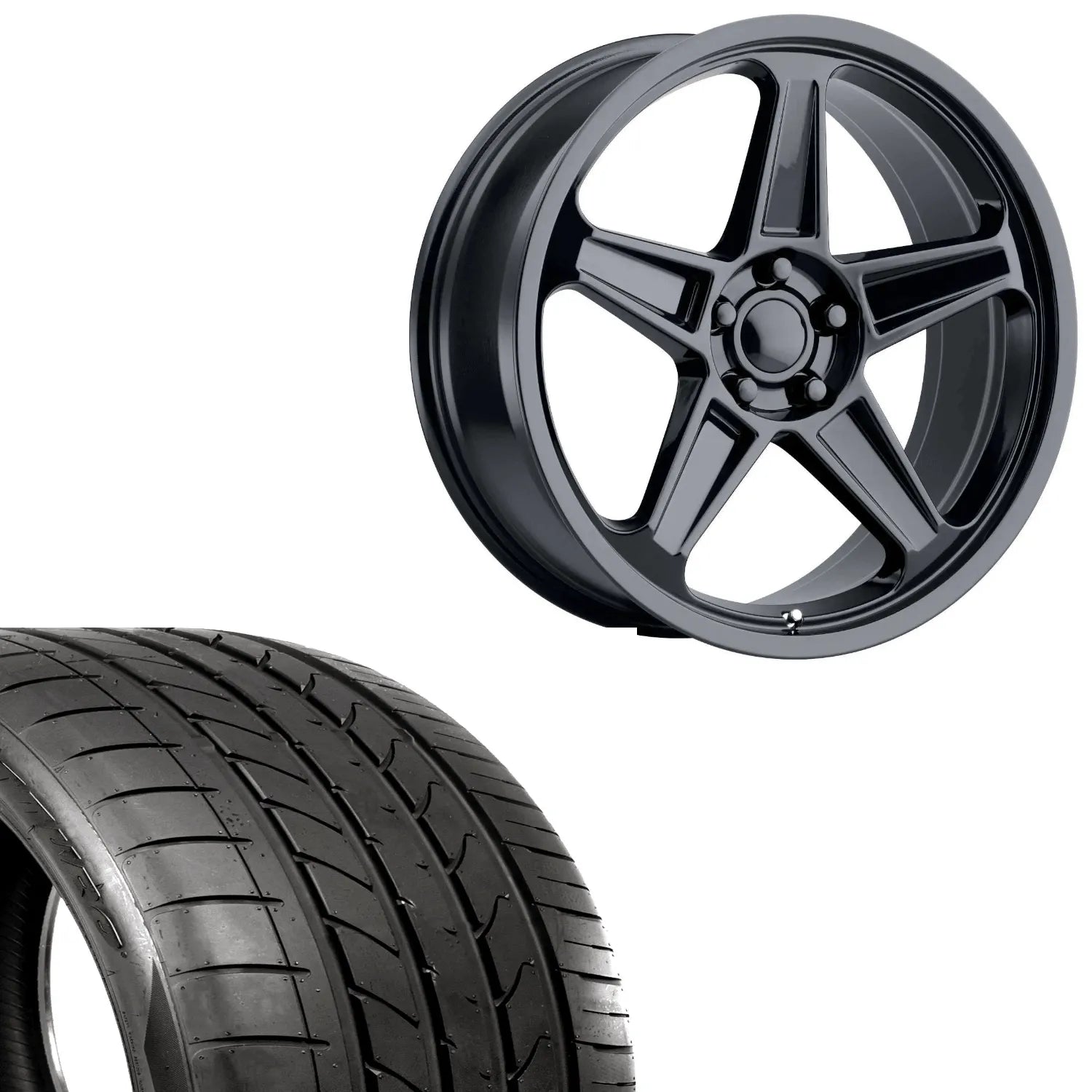 Demon Replica Gloss Black Wheels With Atturo AZ850