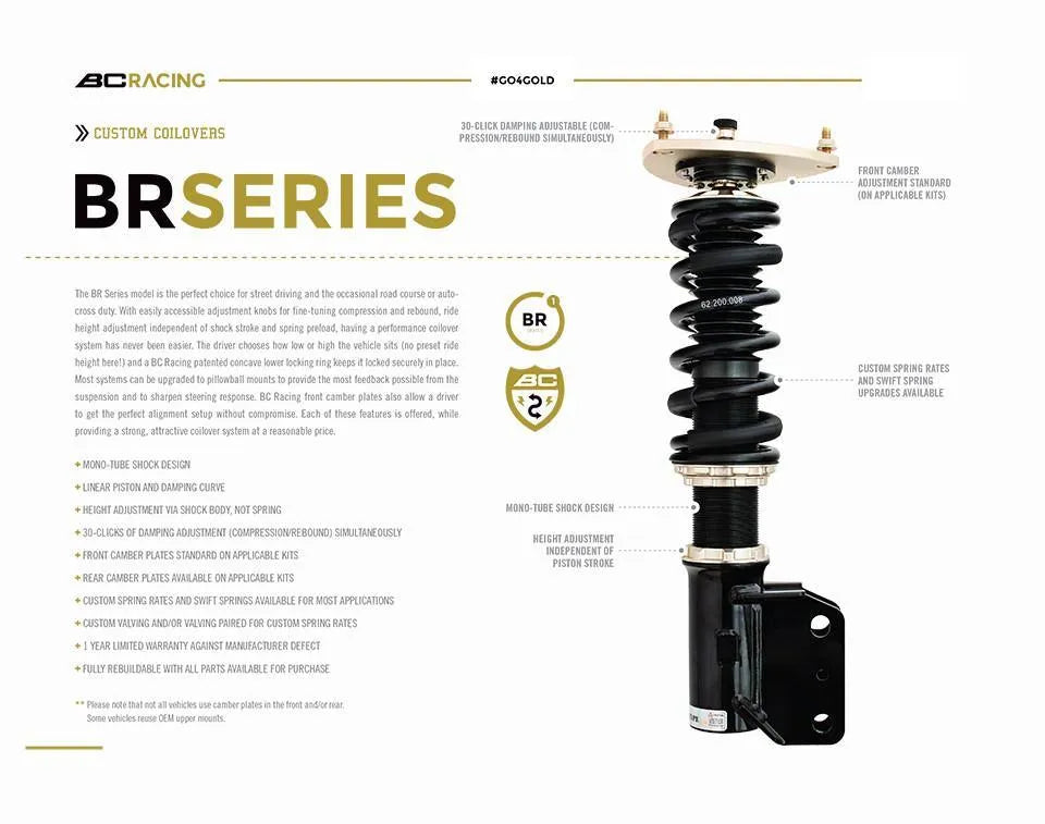 2005-2023 DODGE CHARGER AWD BC RACING BR SERIES COILOVERS