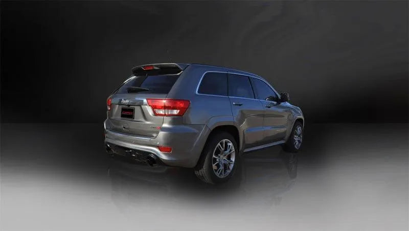 Corsa 12-21 Jeep Grand Cherokee 6.4L V8 Polished Sport Cat-Back Exhaust Black Tips