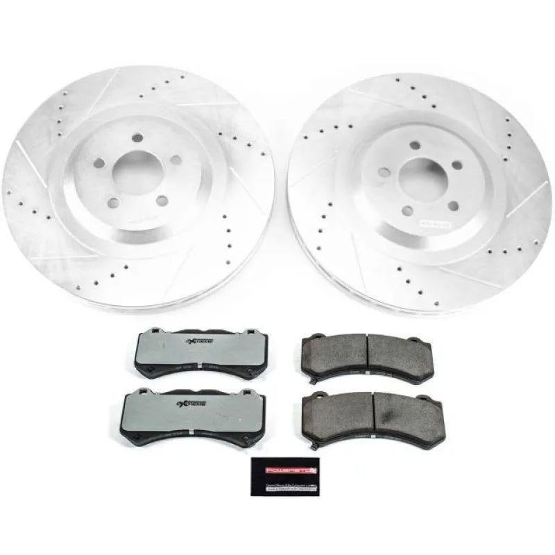 PowerStop 2015-2023 Dodge Challenger/Charger Front Z26 Street Warrior Brake Kit(6 Piston Brembo)
