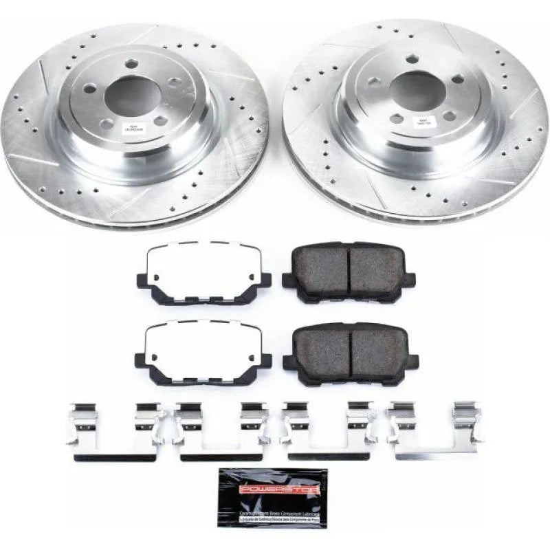 PowerStop 14-20 Dodge Charger Rear Z26 Street Warrior Brake Kit(PURSUIT MODELS)