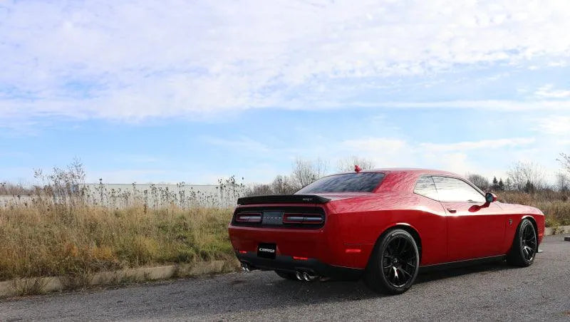 Corsa 15-23 Dodge Challenger Hellcat Dual Rear Exit Extreme Exhaust w/ 3.5in Polished Tips