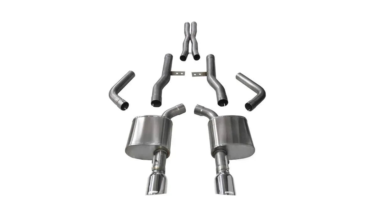 CORSA 2015-2023 DODGE CHARGER 6.4L / 6.2L HELLCAT XTREME CAT-BACK Polished Tips