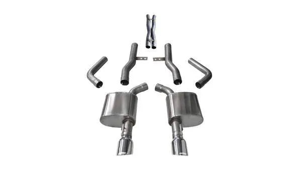 CORSA DODGE CHARGER R/T 5.7L XTREME CAT-BACK, DUAL REAR EXIT, XTREME; 2017-2023