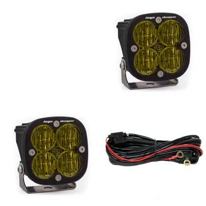 Baja Designs Squadron SAE LED Auxiliary Light Pod Pair - Amber