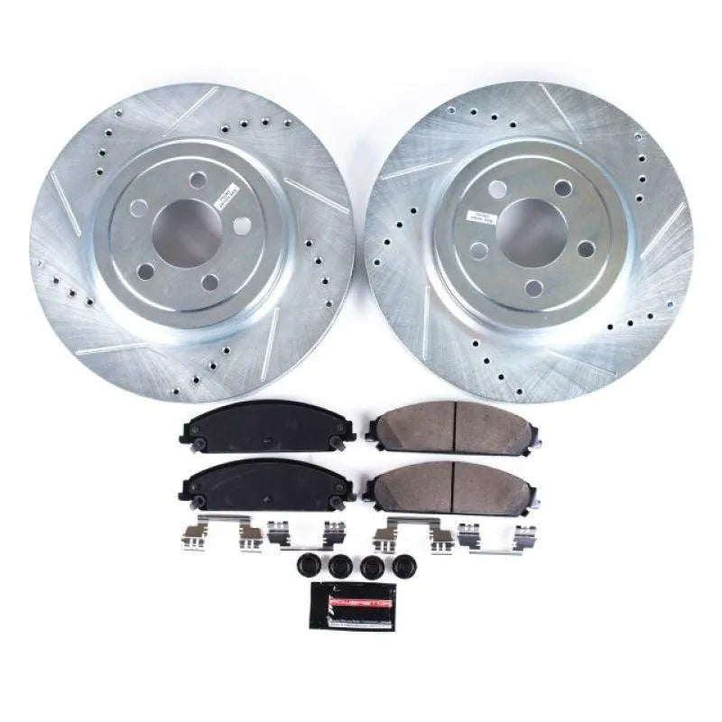 PowerStop 2005-2023 Chrysler 300/Charger/Challenger Front Z23 Evolution Sport Brake Kit(W 2 Piston Caliper)