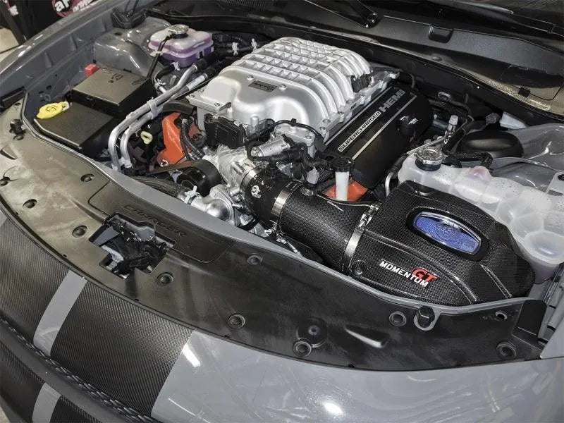 aFe Momentum GT Black Series Carbon Fiber CAIS 2017-2018 Dodge Challenger/Charger SRT Hellcat V8-6.2L(sc)