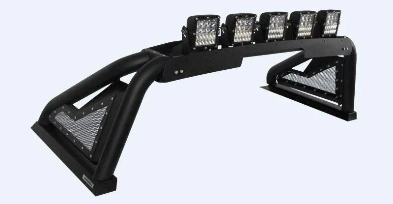 Go Rhino 2021-2024 RAM TRX & 2025 RAM RHO Sport Bar 2.0 Complete Kit w/Sport Bar + Retractable Light Mount
