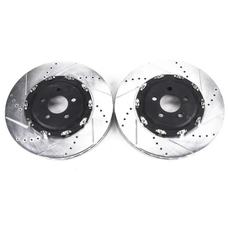 PowerStop 2015-2023 Dodge Challenger/Charger Front Evolution Drilled & Slotted Rotors 6 Piston - Pair