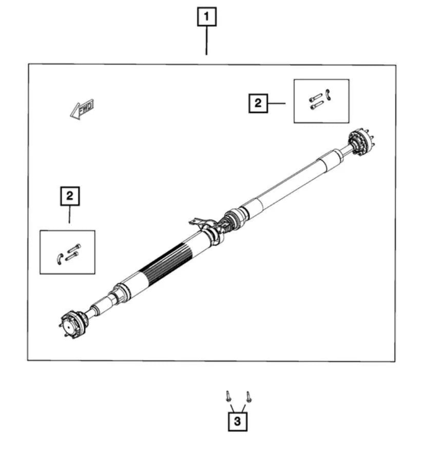 East Coast Driveline 2015-2023 Dodge Charger 5.7L / 6.4L V8 Automatic HD Driveshaft