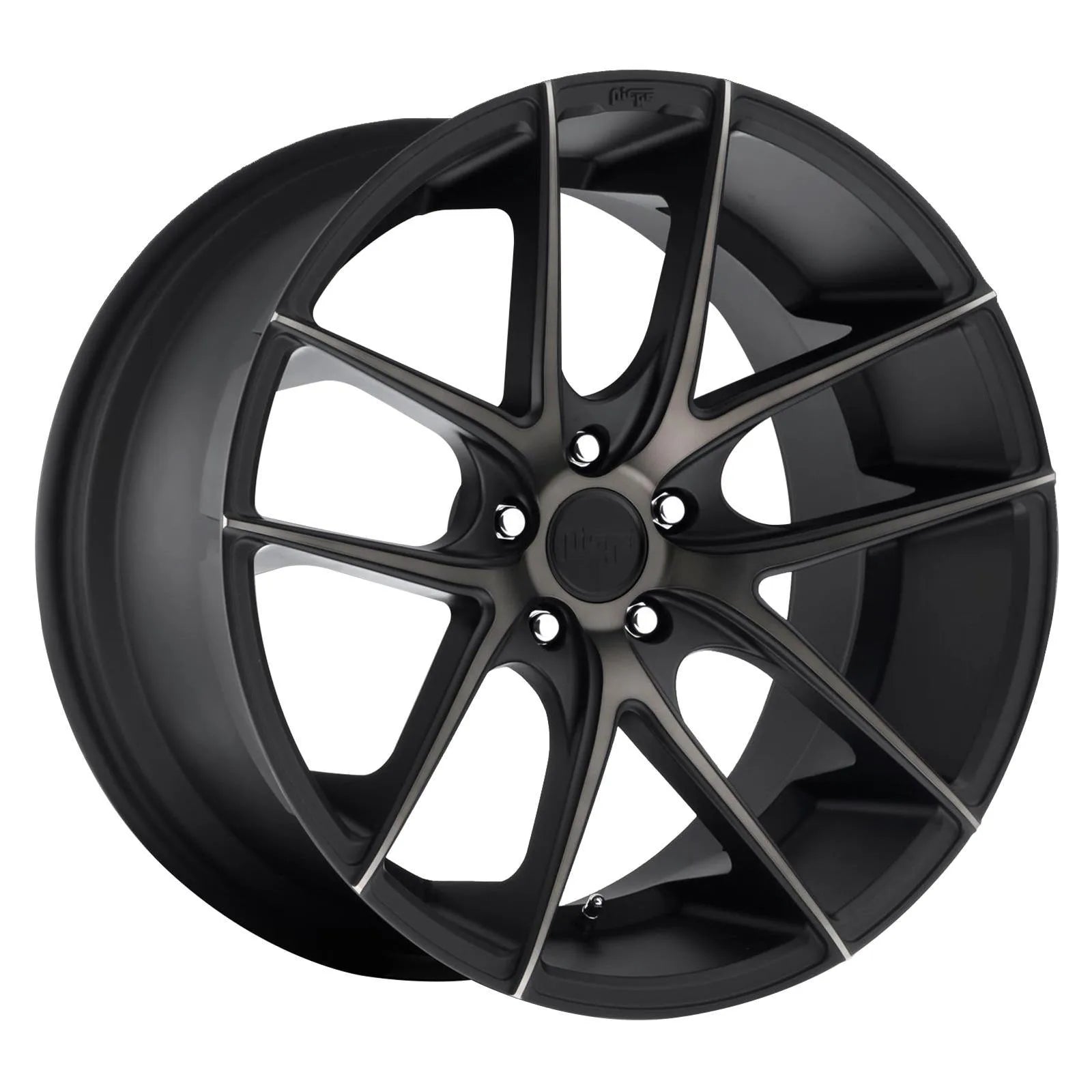 Niche M130 Targa Matte Black Wheels with Machined DDT Accents