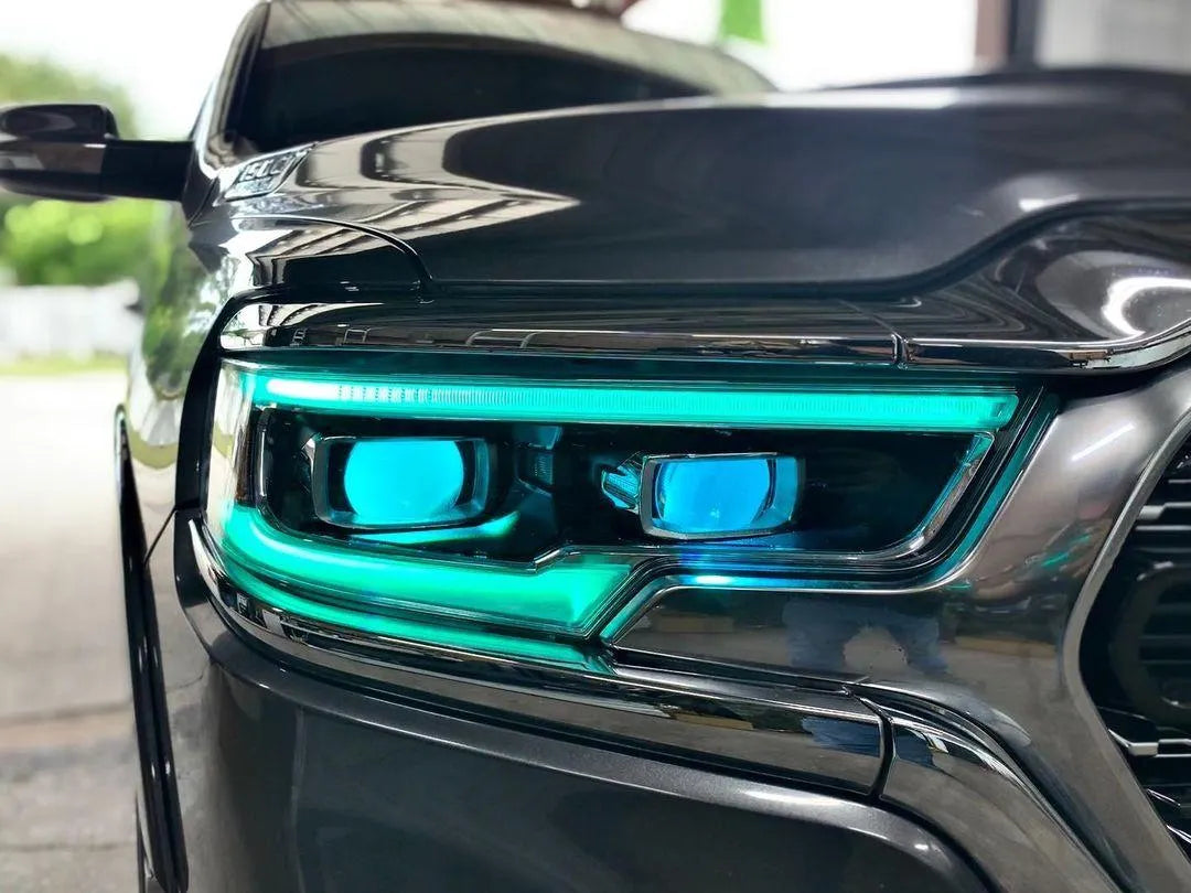 2019-2023 Ram 1500 TRX ORACLE RGBW+A Headlight DRL Upgrade Kit - LED Projector Headlights