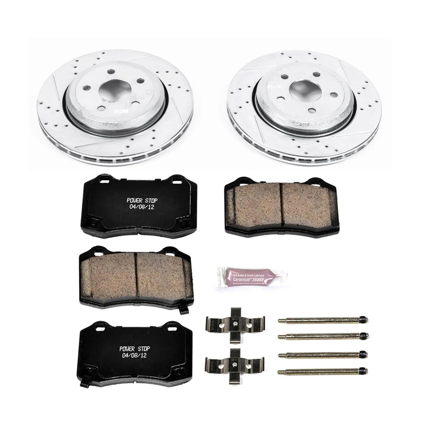 PowerStop 12-21 Jeep Grand Cherokee SRT/ Dodge Durango SRT Front & Rear Z23 Street Warrior Brake Kit