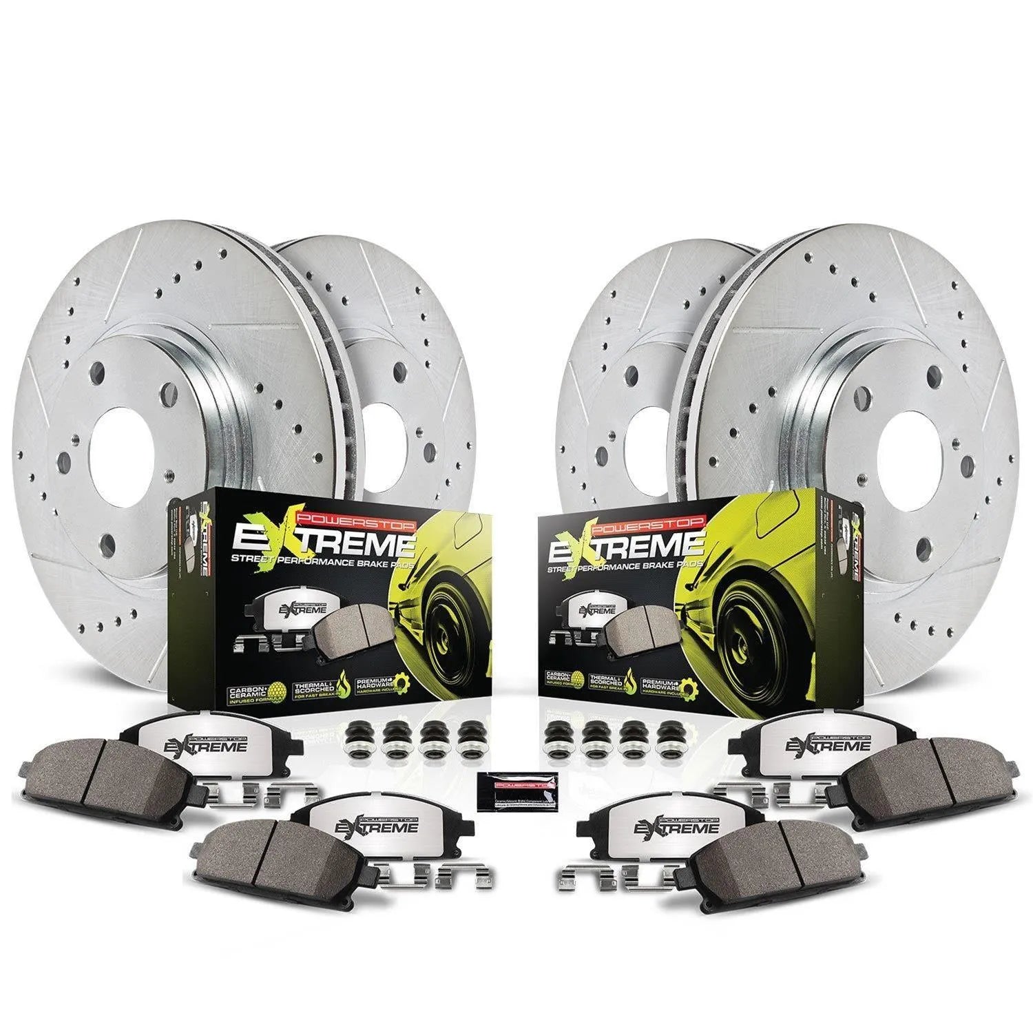 PowerStop Z26 Street Warrior Performance Brake Kit 2015-2023 Charger/Challenger W 6 Piston Calipers