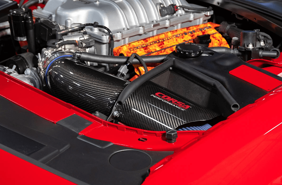 Corsa Performance Carbon Fiber Air Intake 2017-2023 Challenger, Charger 6.2L Hellcat Redeye & Demon