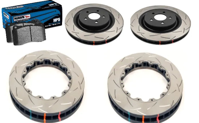 2015+ Dodge Charger / Challenger Hellcat / Scat Pack 6 Piston Front & Rear DBA 5000 Series Rotors and Pads Kit Assembled by 797 Performance