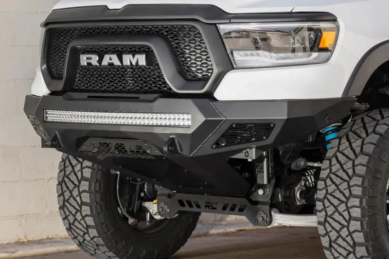Addictive Desert Designs 2019-2021 Ram Rebel 1500 Stealth Fighter Front Bumper w/Parking Sensor Cutouts
