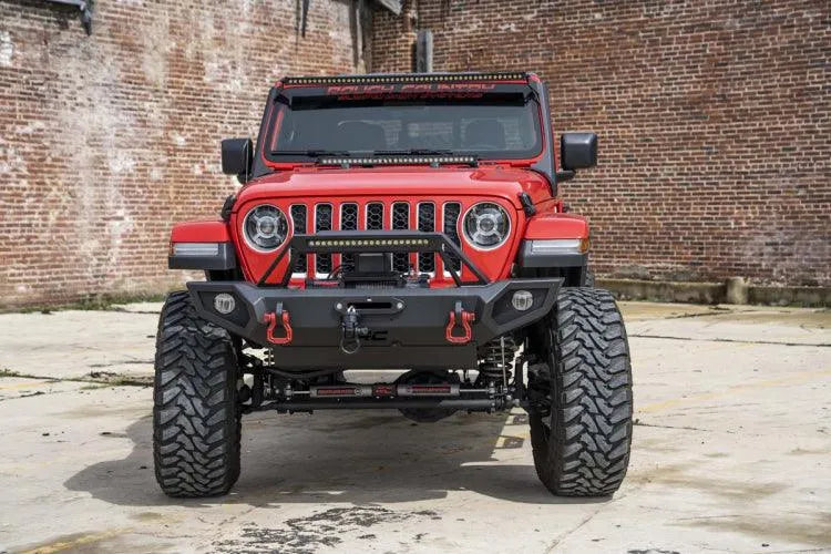 Rough Country 50" LED Light Bar Roof Mounted Kit Wrangler JL | JT